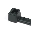 Hellermann Tyton T50L0HSC2 High Temp Tie, 15.35" Long, 50lb Tensile Strength, PA66HS, Black (Pack of 100)
