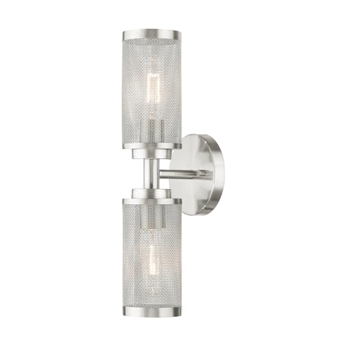 Livex Lighting 2 Light Brushed Nickel Wall Sconce