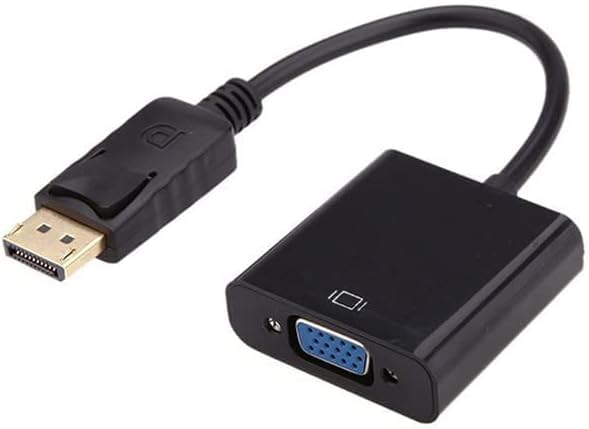 DisplayPort to VGA Adapter, DP to VGA Converter Display Port Male to VGA Female Converter Cable Adapter for Computer PC Desktop Laptop Projector