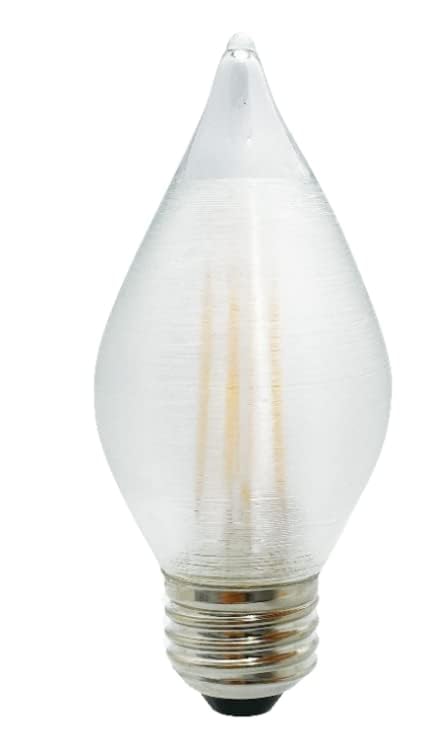 Bulbrite Item 776592 LED Filament Bulb, 2700K, Fully Compatible Dimming, Bulb Type C15, 4 Watts, Base E26, 350 Lumens, 120V, CRI 90, Warm White Light