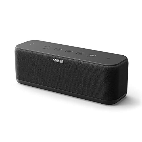 Anker SoundCore Boost 20W Bluetooth Speaker with BassUp Technology - 12h Playtime, IPX5 Water-Resistant, Portable Battery with 66ft Bluetooth
