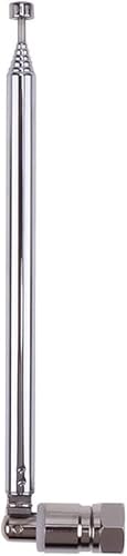 FM Antenna Telescopic, 120cm Telescopic Antenna Replacement F Plug DAB FM Radio AM Car Audio