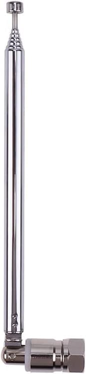 FM Antenna Telescopic, 120cm Telescopic Antenna Replacement F Plug DAB FM Radio AM Car Audio