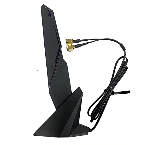 SAMXI SMA WiFi 6e 2T2R Antenna 2.4G/5G Dual Band for GIGABYTE AORUS Z390 Z270 Z370 Z490 Z590 Z690 X470 X570 X570S X570I H470 H470I H610 B460 B450 B550
