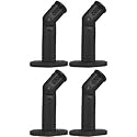 VideoSecu 4 Black Deluxe Universal Speaker Mounts/Brackets for Walls and Ceilings 1YQ