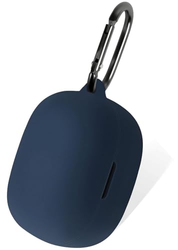 Geiomoo Silicone Case for Anker Soundcore P20i, Anker Soundcore R50i, Protective Cover with Carabiner (Navy Blue)
