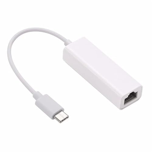 Diyeeni USB-C to Ethernet Adapter, USB 3.1 Type-C to RJ45 100Mbps Ethernet LAN Network Adapter, Charging and Surfing 2 in 1 for PC, Laptop, Tablet