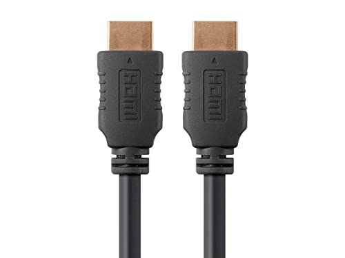 Monoprice 4K High Speed HDMI Cable - HDMI 2.0, 4K@60Hz, HDR, HDR10, Dolby Vision, 18Gbps, YUV 4:4:4, 28AWG, with Ferrite Cores, 5 Feet, Black - 5 Pack