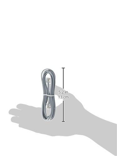 NAC Wire and Cables 7Ft RJ11 (4C) Modular Telephone Cable Straight