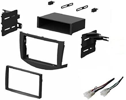 ASC Audio Car Stereo Dash Install Kit and Wire Harness for Installing an Aftermarket Single or Double Din Radio for 2006 2007 2008 2009 2010 2011