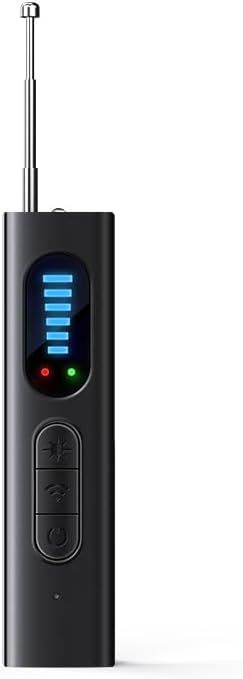 2025 Hidden Camera Detector, Portable Camera Detector for Business Trips, Travel, Offices, Hotels, Cars, GPS Tracker Detector, 4 Levels
