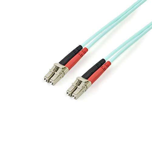 StarTech.com 2m (6ft) LC/'to LC/'OM3 Multimode Fiber Optic Cable, Full Duplex 50/125, 100G, LSZH Fiber Jumper Cord
