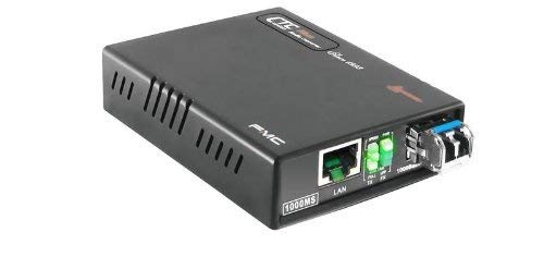 CTCUnion FMC-1000MS-WB10 Gigabit Ethernet 10/100/1000BaseTx to 1000Base-BX Single Strand BiDi WDM 10Km Converter Type B Tx:1550/Rx:1310nm, WebSmart