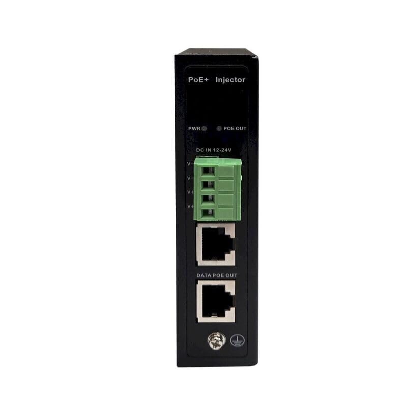 TP-DC-12BT60-10G DC PoE Injector, 10-30VDC in, 54V 60W 10G 802.3bt PoE Out, Din/Wall Mount