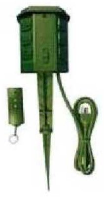 Master Electrician SP-039 6 Outlet Stake with Remote Control