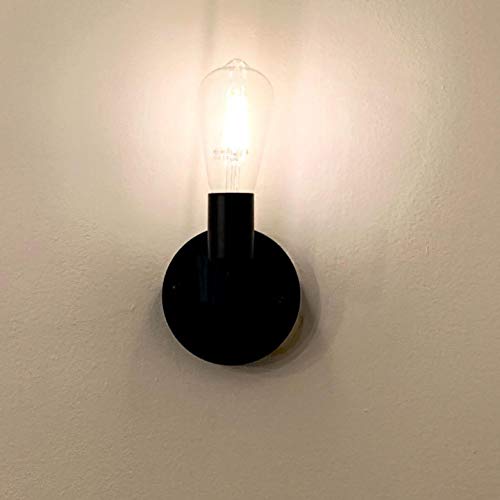 BRIGHTESS W8962 Retro Black Wall Sconce Lamp Simple Lamps Industrial Vintage Farmhouse Wall Lamp for Indoor Hardwired