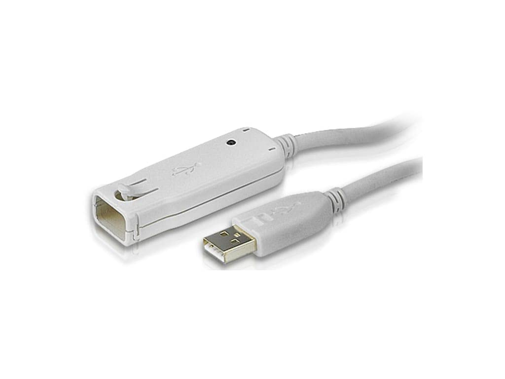 ATEN UE2120 1-Port USB 2.0 Extender Cable-TAA Compliant - 39.37 ft USB Data Transfer Cable - First End: 1 x USB 2.0 Type A - Male - Second End: 1 x