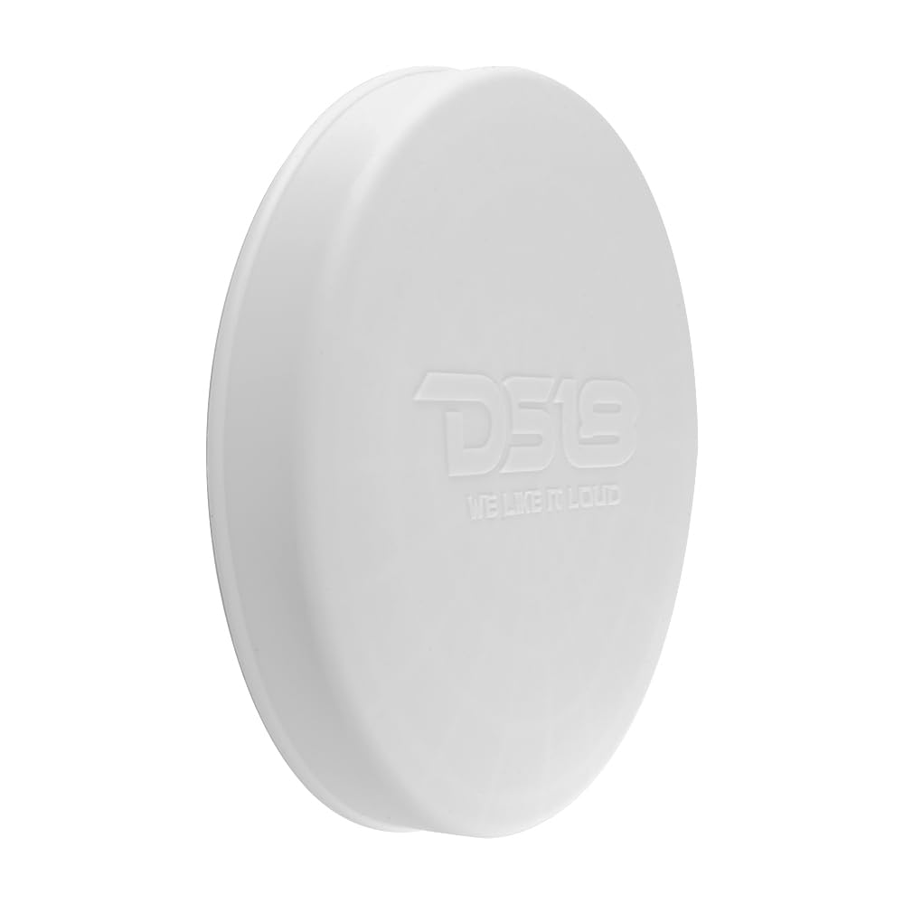 DS18 Hydro CS-8/WH 8" Silicone Marine Speaker Cover - Water, Dust and UV Rays Protection - Compatible with Tower Speakers - Great durability - Special