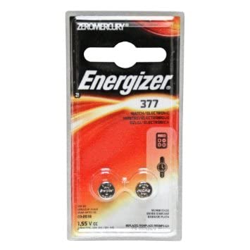Eveready EVE377BPZ2 377 1.55 Volt Zero Mercury Button Cell Watch - Calculator Battery