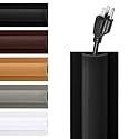 Rubber Bond TV Cord Hider Cable Protector - Strong Self Adhesive Wall Cord Cover Cable Hider - Low Profile Cable Management Wall Cord Concealer Cable