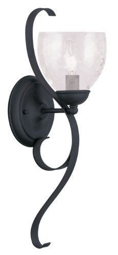 Livex Lighting 4808-04 Brookside 1-Light Wall Sconce, Black