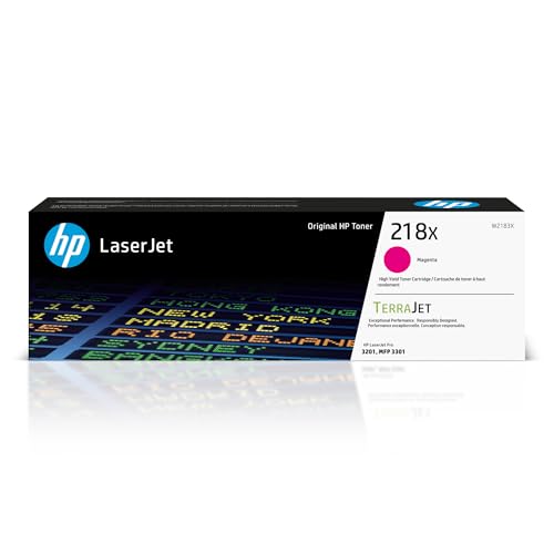 HP 218X Magenta High-Yield Toner Cartridge | Works with Color LaserJet Pro 3201, MFP 3301 Series | W2183X