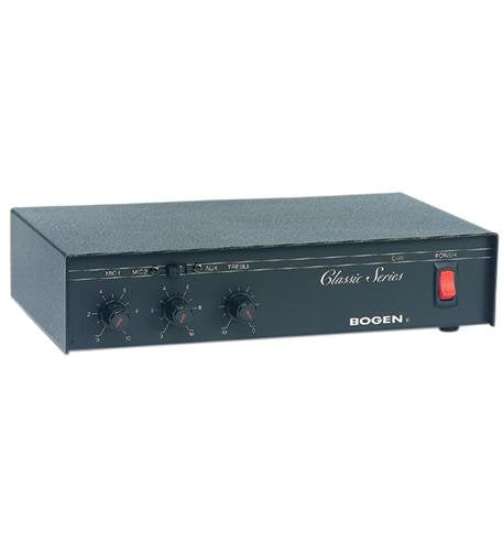 Bogen C10 Public Address Mixer Amplifier, 10 Watts, Commercial PA Amplifier, Transformer Output Taps 4/8/16 Ohm, 25V 70V, Treble and Bass Controls