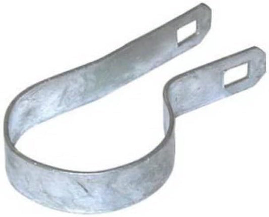 Galvanized Steel Chain Link Tension Band, Durable Steel Chain Link Fence Hardware, Rust-Resistant, Easy Install, Includes Required Bolt (3, 1-3/8")