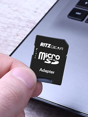 Ritz Gear 256GB Micro SD Card, microSDXC Full HD & 4K UHD, UHS-I, U3, A1, V30, C10-Memory-Card + Adapter & USB-Card-Reader, for Android Smartphones
