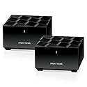 NETGEAR Nighthawk Advanced Whole Home Mesh Dual Band WiFi 6 System (MK72)- AX3000 Router with 1 Satellite Extender, Coverage up to 3,000 sq. ft