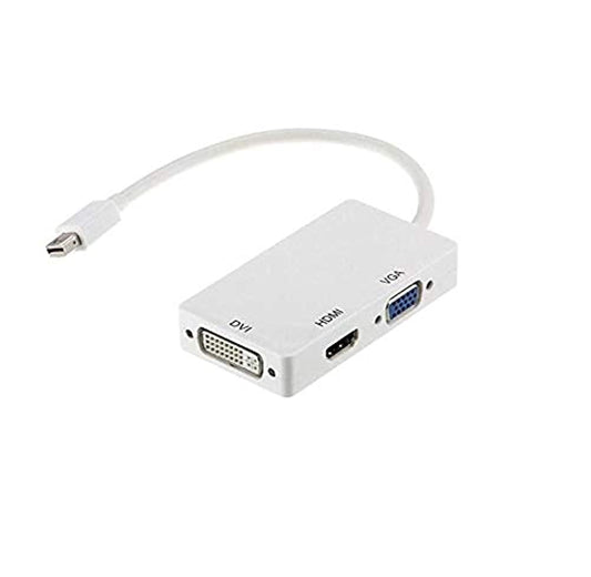 Axiom 3-in-1 Mini DisplayPort to HDMI, VGA and DVI Video Adapter