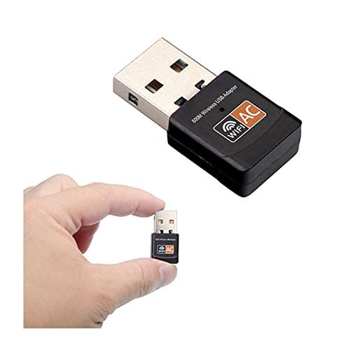 600Mbps 802.11ac Wireless USB WiFi Dongle Wi-Fi 5 Dual Band 2.4/5GHz Network Adapter Dongle for Desktop Laptop Support Windows 10/8/7/XP, MAC OS,Linux