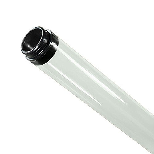 Fluorolite Plastics| T8 F32 Fluorescent Clear Tube Guard with END CAPS| 48" length & 1.25" Diameter(pack of 4)…
