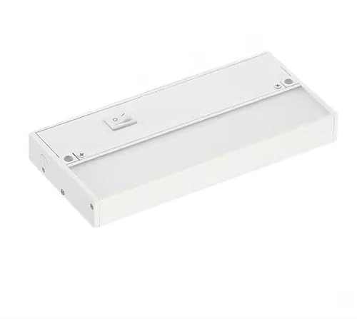 9 Inch Under Cabinet LED Light, Hardwire/Linkable White, 120VAC, 60Hz, 50mA, 300 Lumens, 2700K, 90 CRI with Knockout, Contractor Electrician Grade
