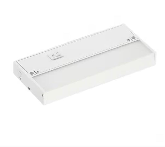 9 Inch Under Cabinet LED Light, Hardwire/Linkable White, 120VAC, 60Hz, 50mA, 300 Lumens, 2700K, 90 CRI with Knockout, Contractor Electrician Grade