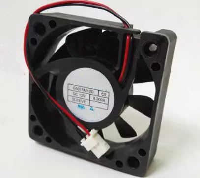 G5015M12D CS DC 12V 0.200A 50x50x15mm 5cm 2-Wire Cooling Fan