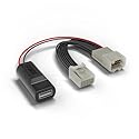 Dongar Classic - Dash cam Power Adapter (14-Pin Type A) for Toyota & Lexus Vehicles. Compatible with Various Models. Built-in USB Power Source