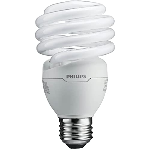 Philips LED 433557 Energy Saver Compact Fluorescent T2 Twister (A21 Replacement) Household Light Bulb: 6500-Kelvin, 23-Watt (100-Watt Equivalent), E26