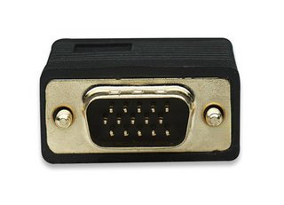 Manhattan, S-VGA (15-pin) Male to S-VGA (15-Pin) Female and Component (3-RCA) Female Video Splitter