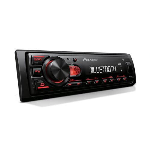 Pioneer MVH-S230BT 1-Din Digital Media Receiver - Bluetooth, USB, 50W x 4 Output, AM/FM Radio, iPhone/Android Compatible, Front/SW (Mono) Selectable