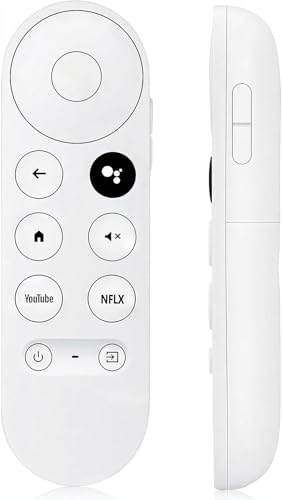 NEW Voice Remote Control for Google Chromecast TV 4K (Snow), Replacement Remote for Google Chromecast 4k Snow HD TV G9N9N GA01409-US GA01919-US