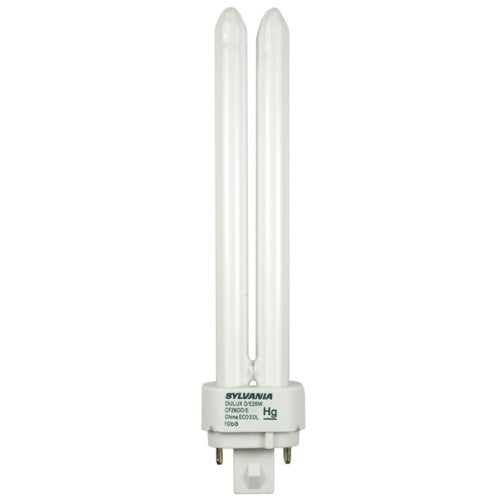 (Case of 50) Sylvania 20669 CF26DD/E/841/ECO 26-Watt 4100K 4-Pin Double Tube Compact Fluorescent Lamp