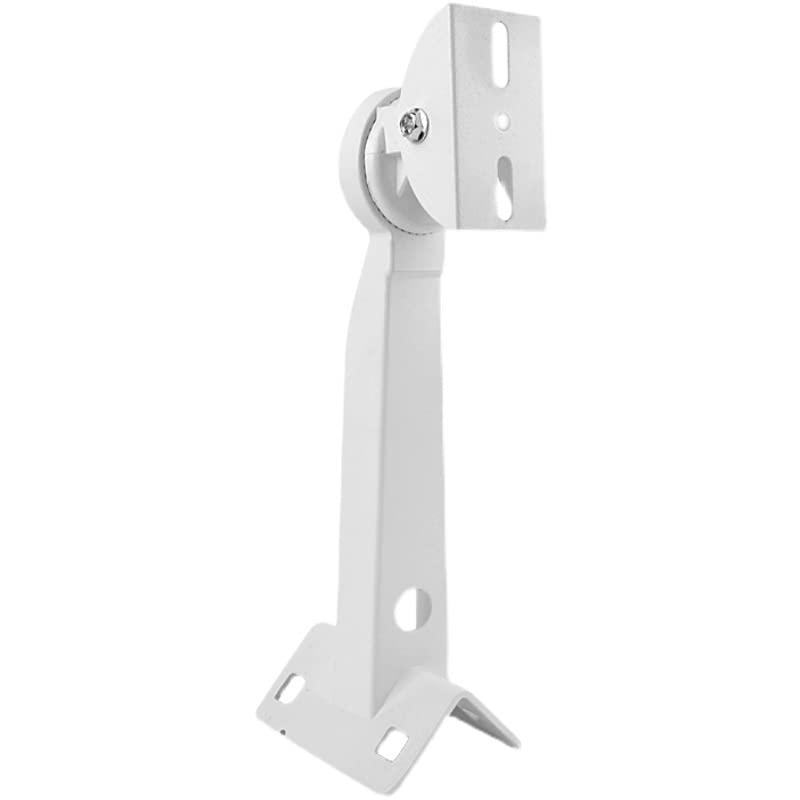 Universal Heavy-Duty Weatherproof Metal Corner & Pole Mount Bracket - Ivory | Fits Dahua/Hikvision Bullet/PTZ Cameras, 2 Adjustable Loops, 360° Pan