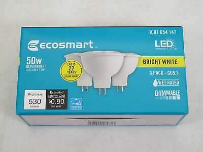 Ecosmart bright white 50 w LED dimmable 3-pack