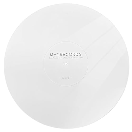 sdroceRyaM Acrylic Turntable Platter Mat, 12 Inches Acrylic Slipmat for Vinyl LP Record Players Anti-Static Slipmat, Reduces Vibrations & Improved