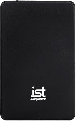 ist computers Ultra Slim 500GB Portable External Hard Drive, USB 3.0, Black, for Mac and PC Computer Desktop Workstation PC Laptop PlayStation, Xbox