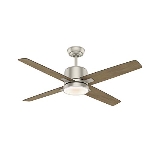 Casablanca Fan 52 inch Traditional Matte Nickel Indoor Ceiling Fan with LED Light Kit (Renewed)