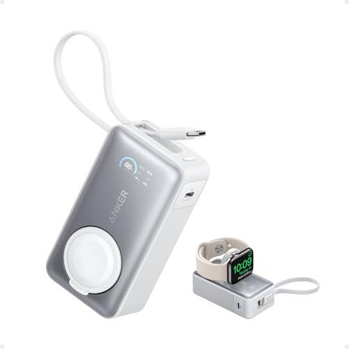 Anker MagGo Power Bank for Apple Watch, 10,000mAh 35W Max Portable Charger