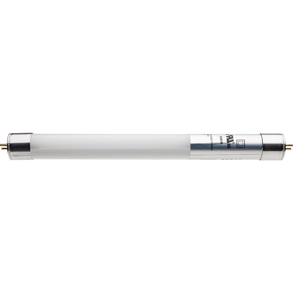 Satco 6W Equivalent 9 in. Cool White T5 Bi-Pin Ballast Bypass LED Tube Light Bulb - 1 Each