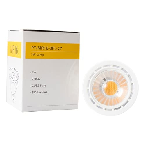 SPW Pro-Trade MR16 LED 3W 250 Lumens 2700K 38 Degree PT-MR16-3FL-27 30,000 Hours 10-18V Low Voltage 12v Landscape Lighting Bulb Dimmable Lamp